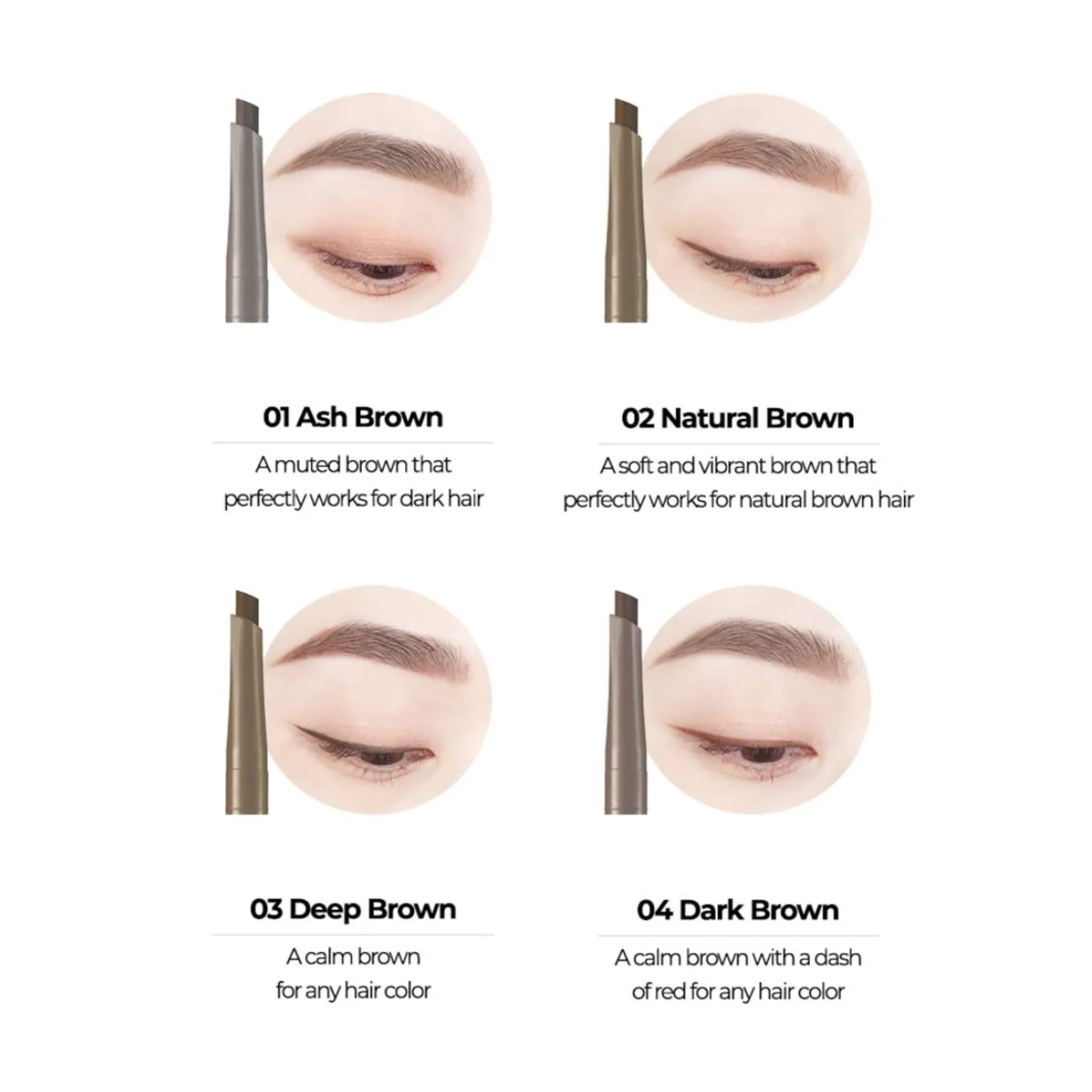Colorgram Artist Formula Auto Brow Pencil (01 Ash Brown) 韩国Colorgram 艺术家配方自动眉筆 (01 灰褐色)