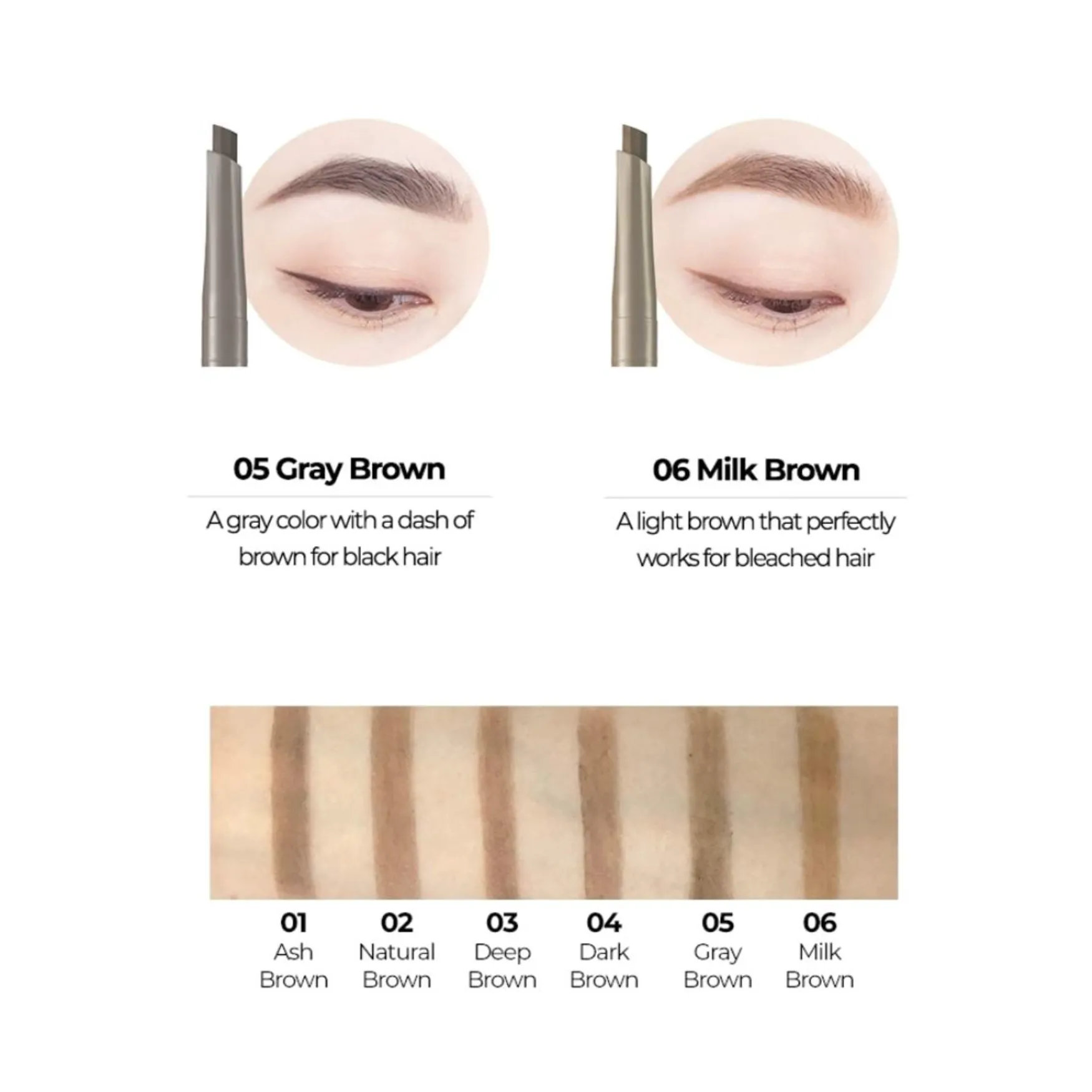 Colorgram Artist Formula Auto Brow Pencil (01 Ash Brown) 韩国Colorgram 艺术家配方自动眉筆 (01 灰褐色)
