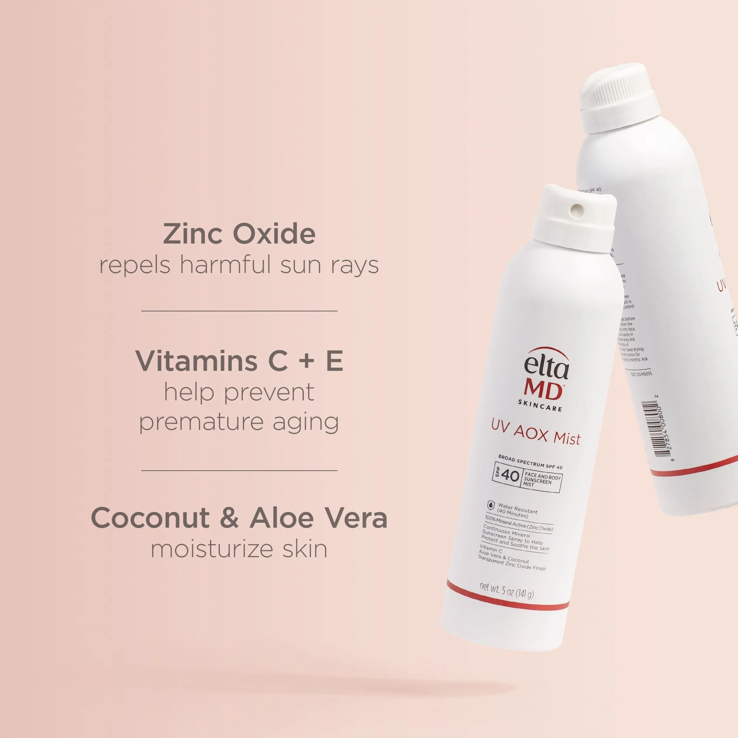 EltaMD UV AOX Mist Broad Spectrum SPF 40