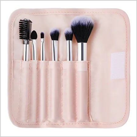Makeup Brush Set Coral Orange