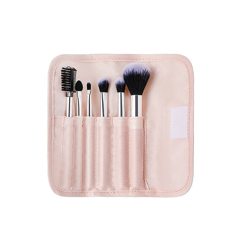 Makeup Brush Set Coral Orange