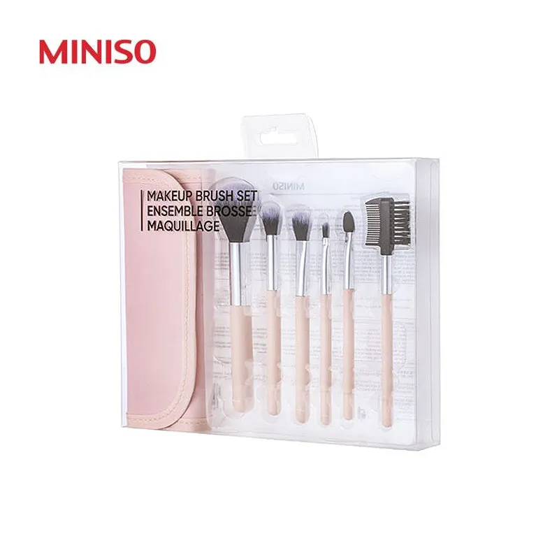 Makeup Brush Set Coral Orange