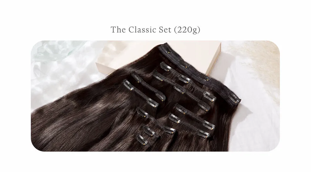 Medium Sandy Blonde, 20" Classic Clip-In Hair Extensions, #18 | 220g