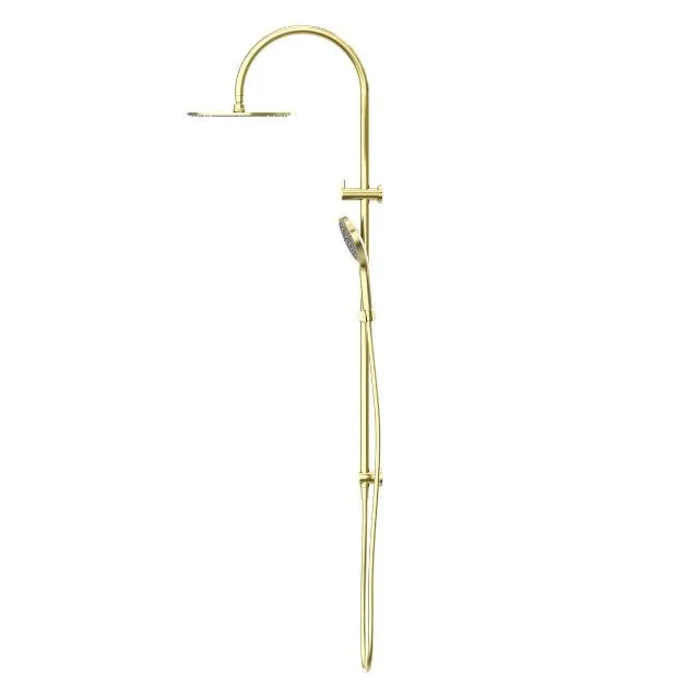 Nero Mecca Twin Shower With Air Shower II Brushed Gold