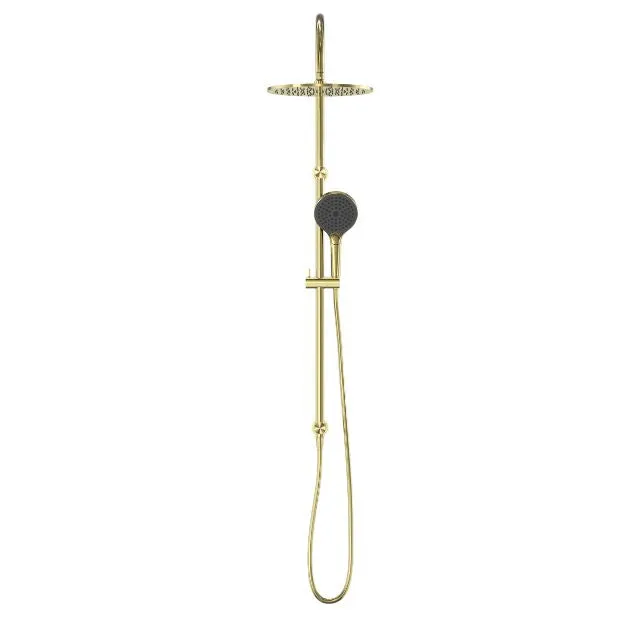 Nero Mecca Twin Shower With Air Shower II Brushed Gold