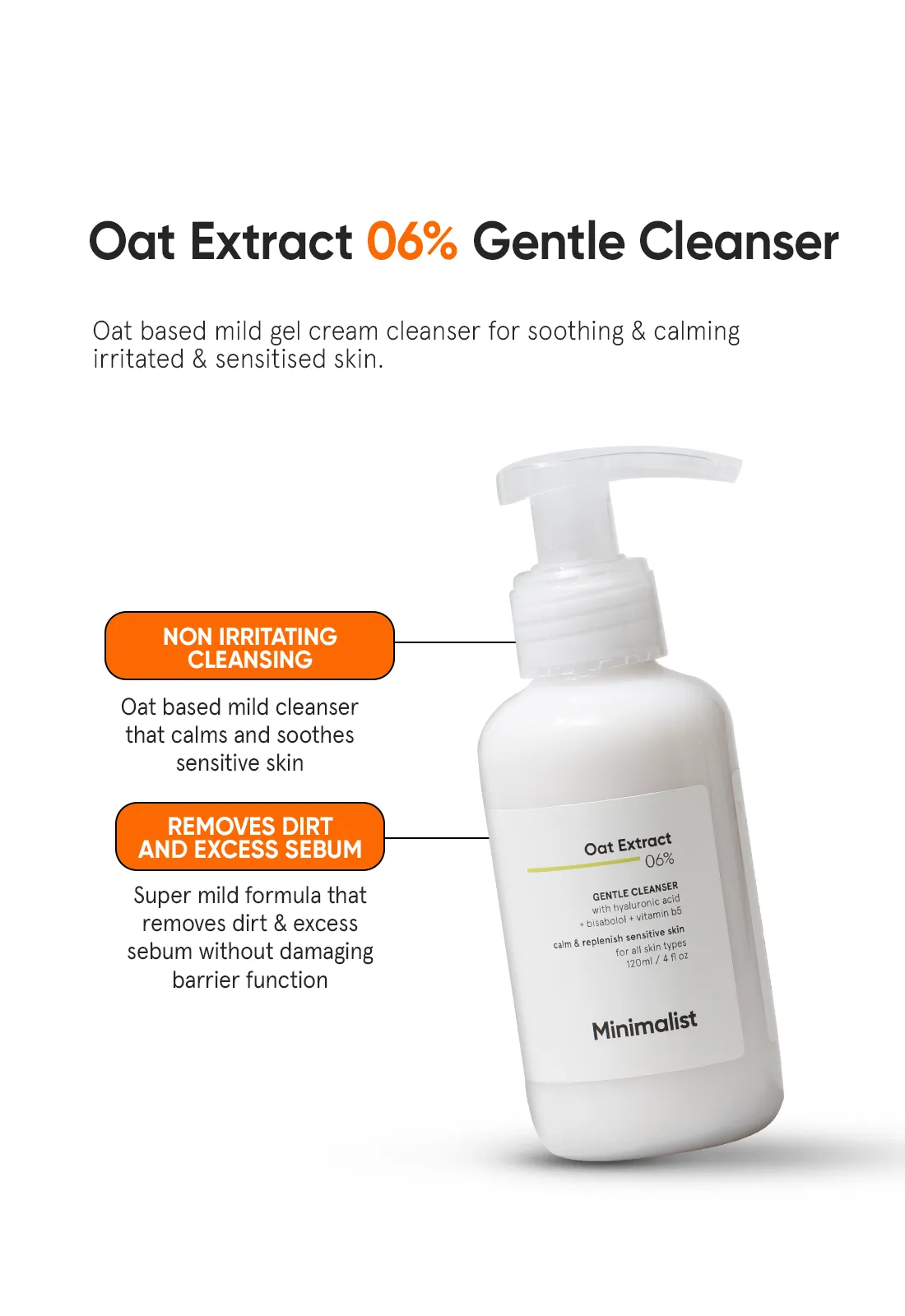 Oat Extract 6% Gentle Cleanser