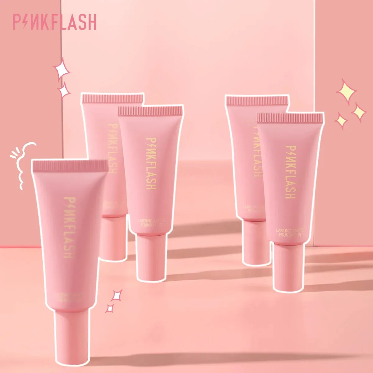 PINKFLASH Oil Control Matte Base Natural Make Up Look Foundation