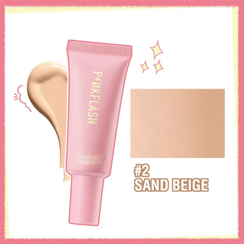 PINKFLASH Oil Control Matte Base Natural Make Up Look Foundation
