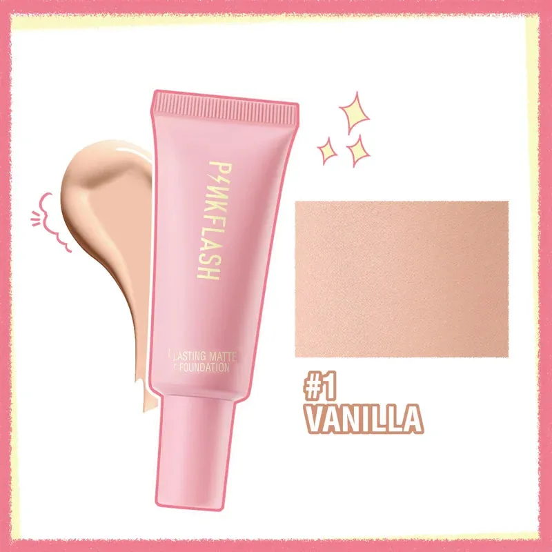 PINKFLASH Oil Control Matte Base Natural Make Up Look Foundation