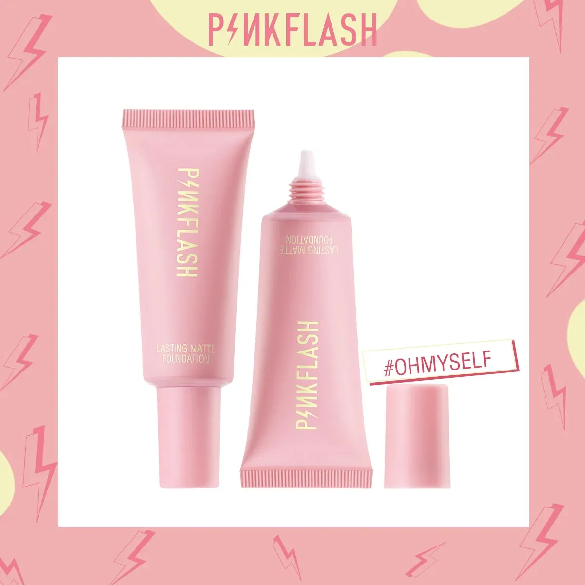 PINKFLASH Oil Control Matte Base Natural Make Up Look Foundation