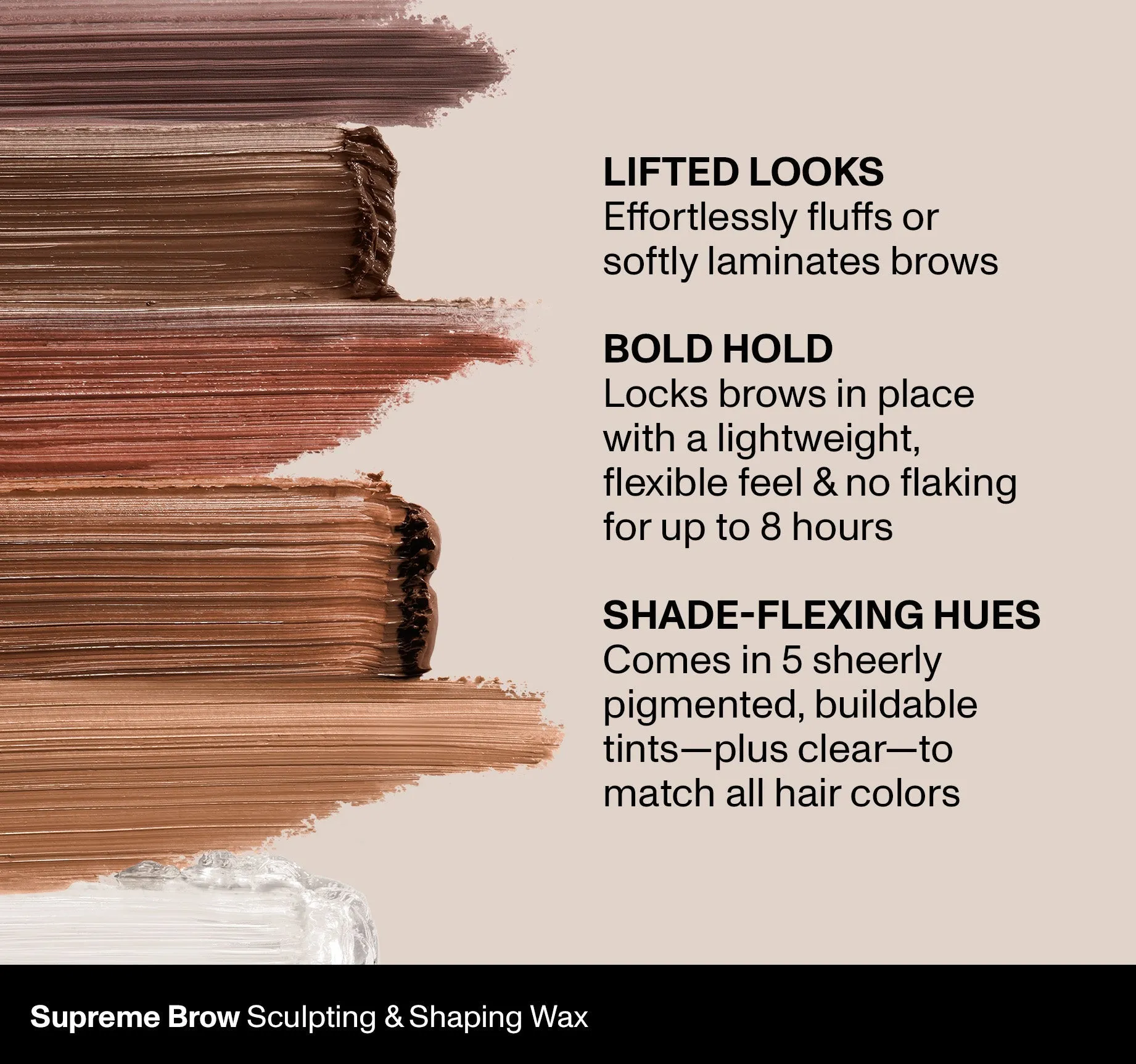 Supreme Brow Sculpting and Shaping Wax - Clear